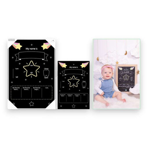 Picture of BABY MILESTONE CHALKBOARD TRACKER